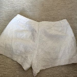 White eyelet Kenzie shorts